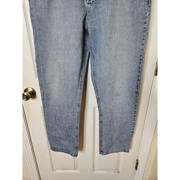 Skin Industry Blue Jeans Mens 36x30 Straight Leg Vtg 90s Button Fly Pink Lady - Picture 3 of 13